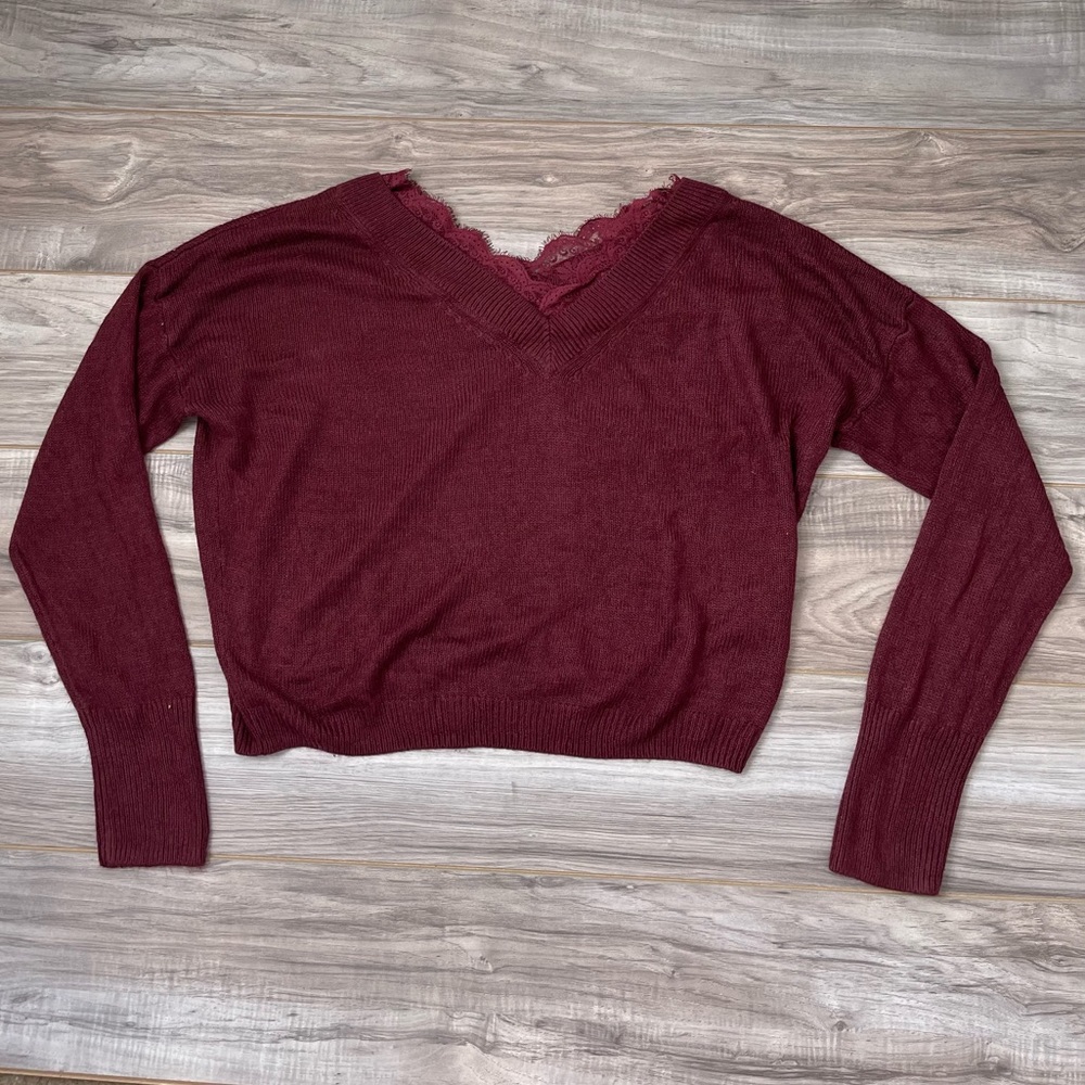H&M burgundy Sweater